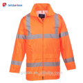 Personnalisé Sécurité Hi Vis ANSI Réfléchissant Tête Capot Imperméable À L&#39;eau Veste De Pluie Léger Haute Visibilité Sécurité Imperméable À Capuchon